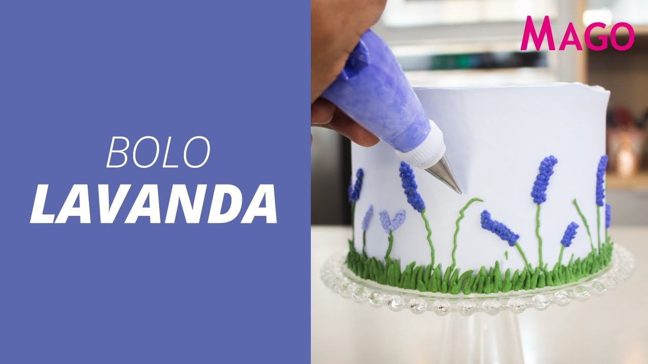 Bolo decoração Lavanda