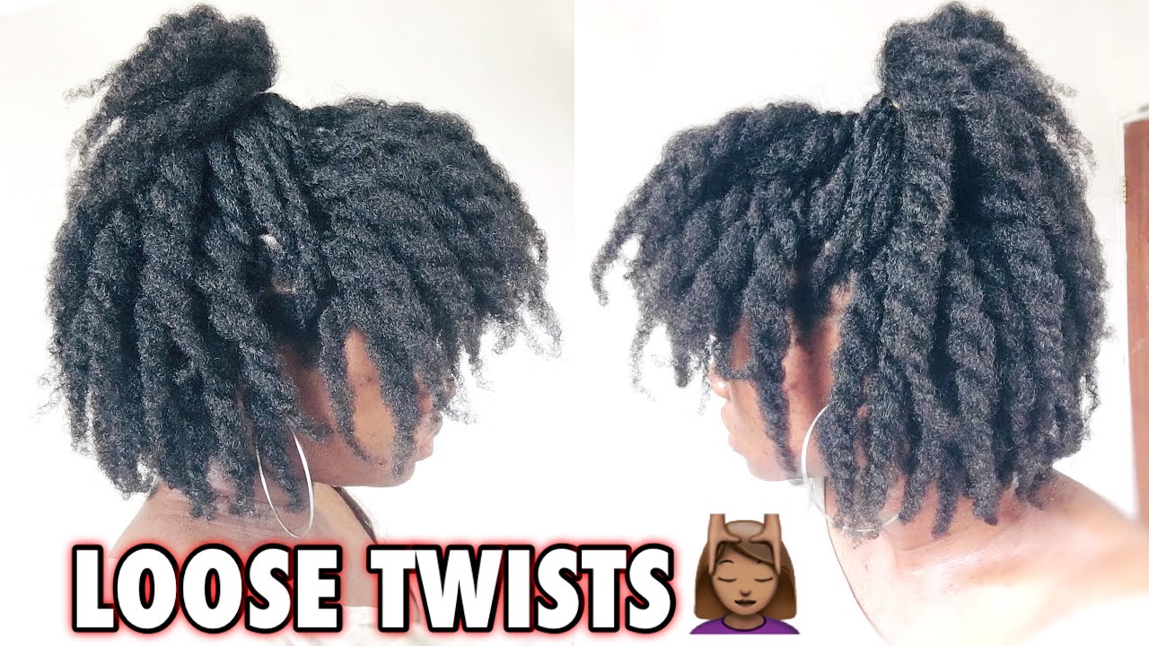 How To: LOOSE TWISTS on Type 4 Natural Hair | Try This Method For Volume!