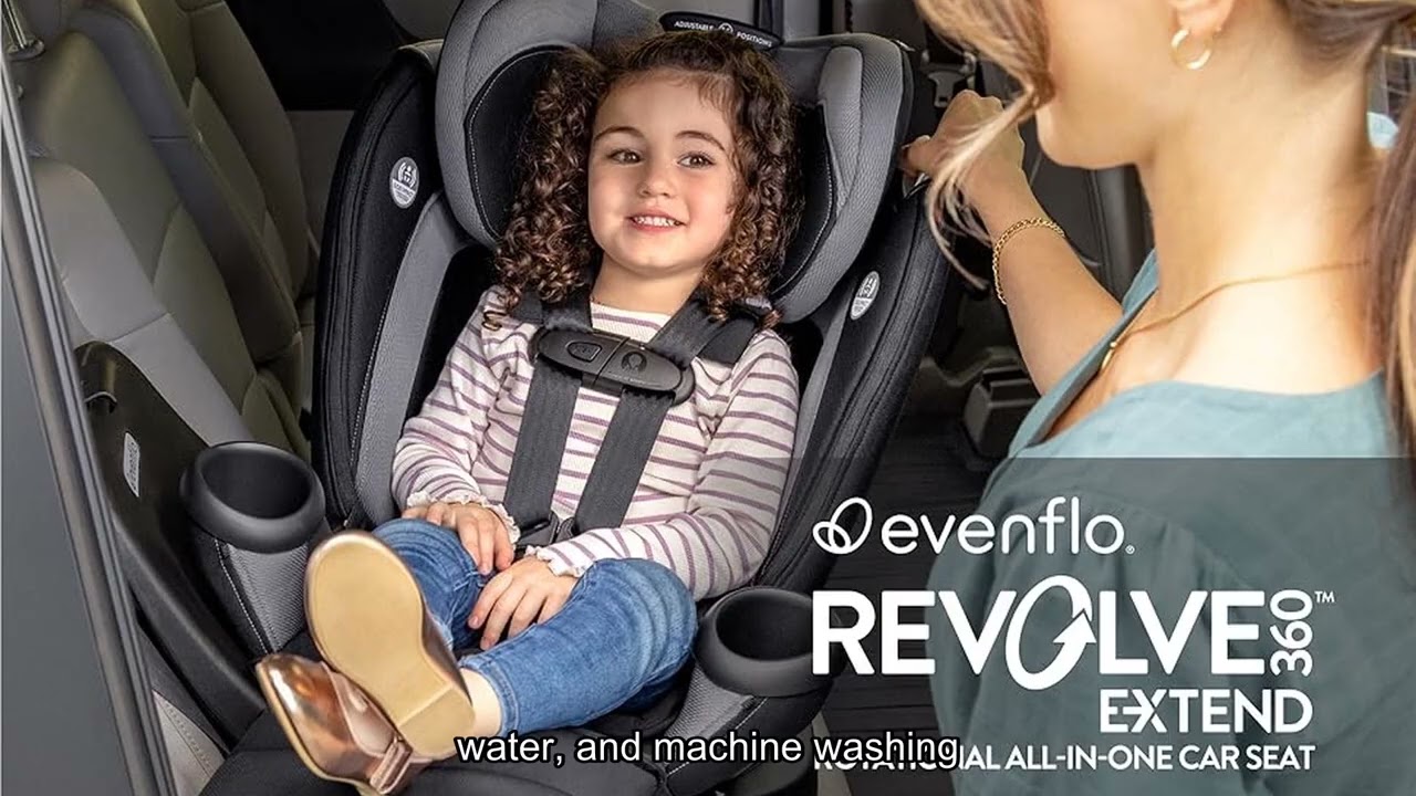 Effortlessly Navigate Seat Transitions with Evenflo Revolve360 - 360 Degree Rotation for Easy InOut