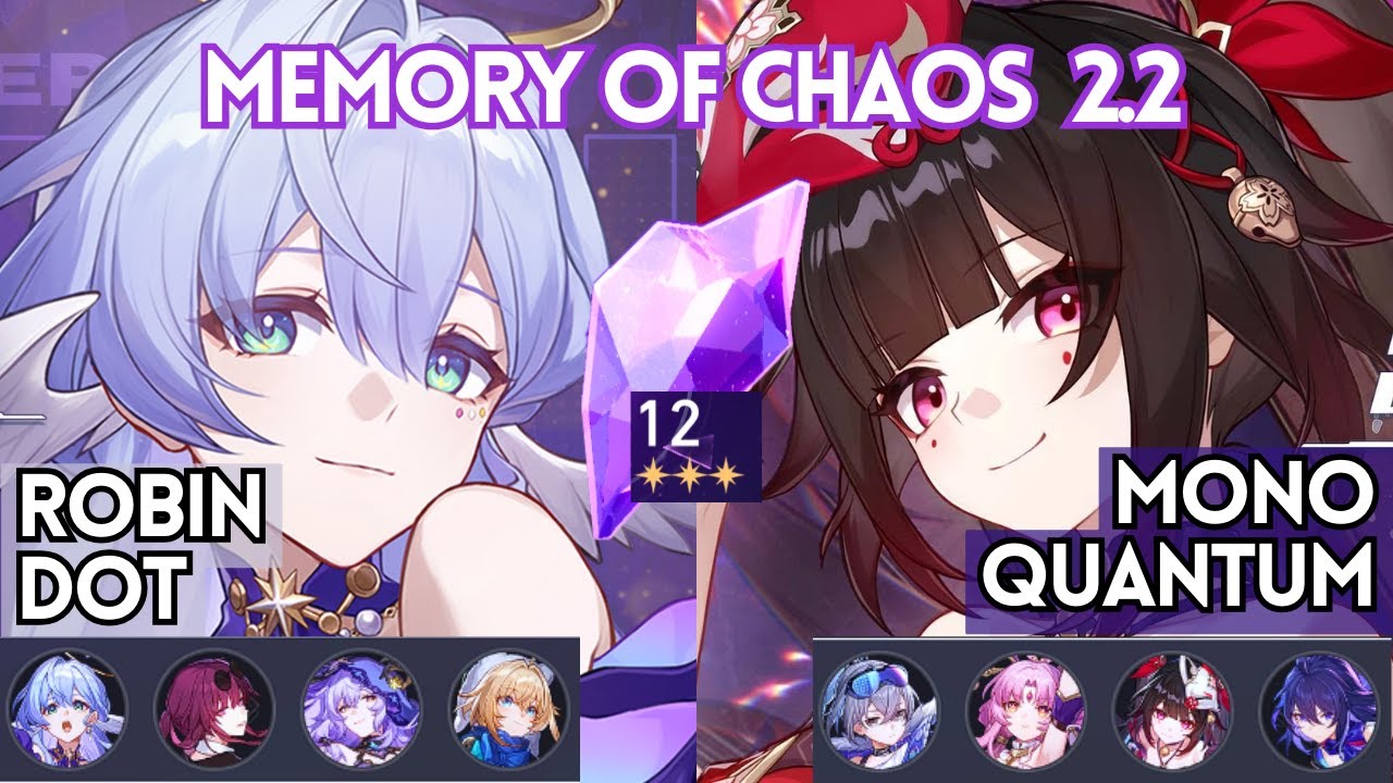 Robin E0 DOT & Seele E0 F2P Hypercarry Memory Of Chaos 2.2 Full Stars | Honkai Star Rail 2.2