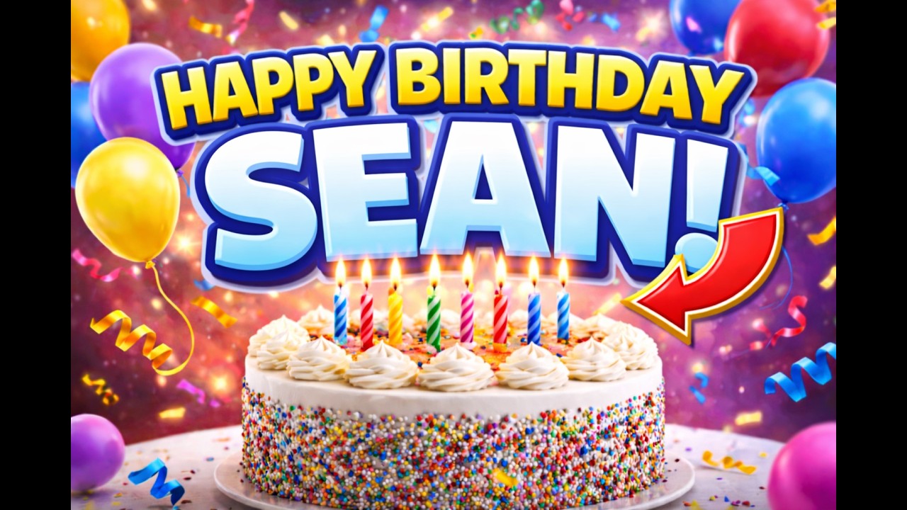 Happy Birthday Sean 🎂 | Personalized Birthday Song for Sean