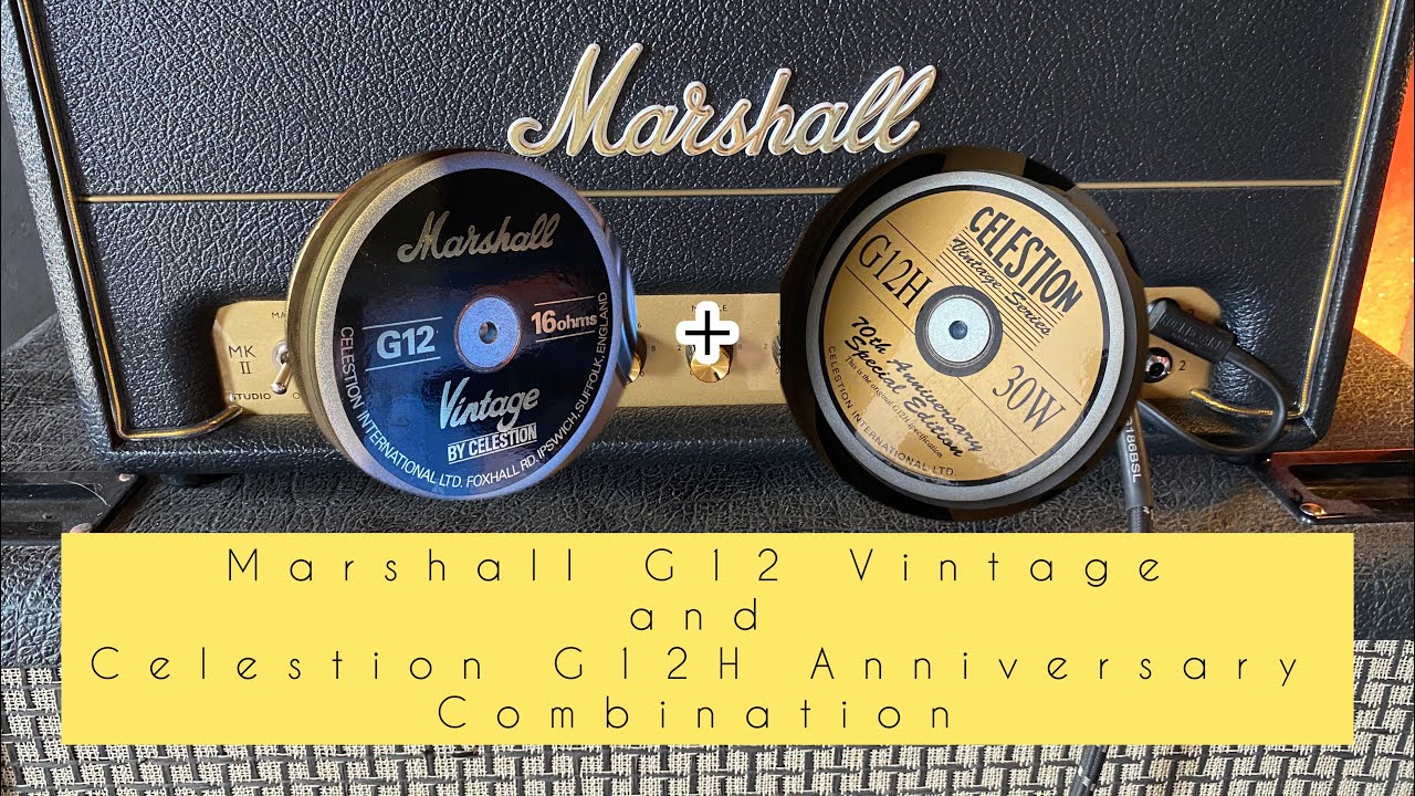 Marshall 1960 BV cab upgrade - G12 Vintages with Celestion G12H 70th Anniversary combination