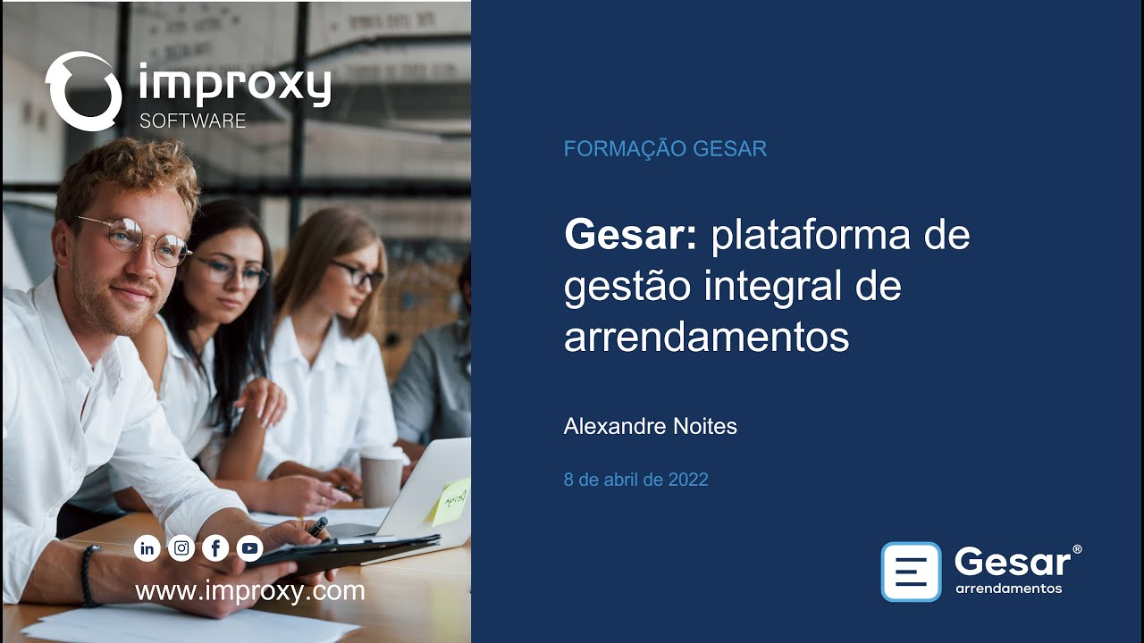 Plataforma de gest&atilde;o de arrendamentos - Gesar 8 abril 2022
