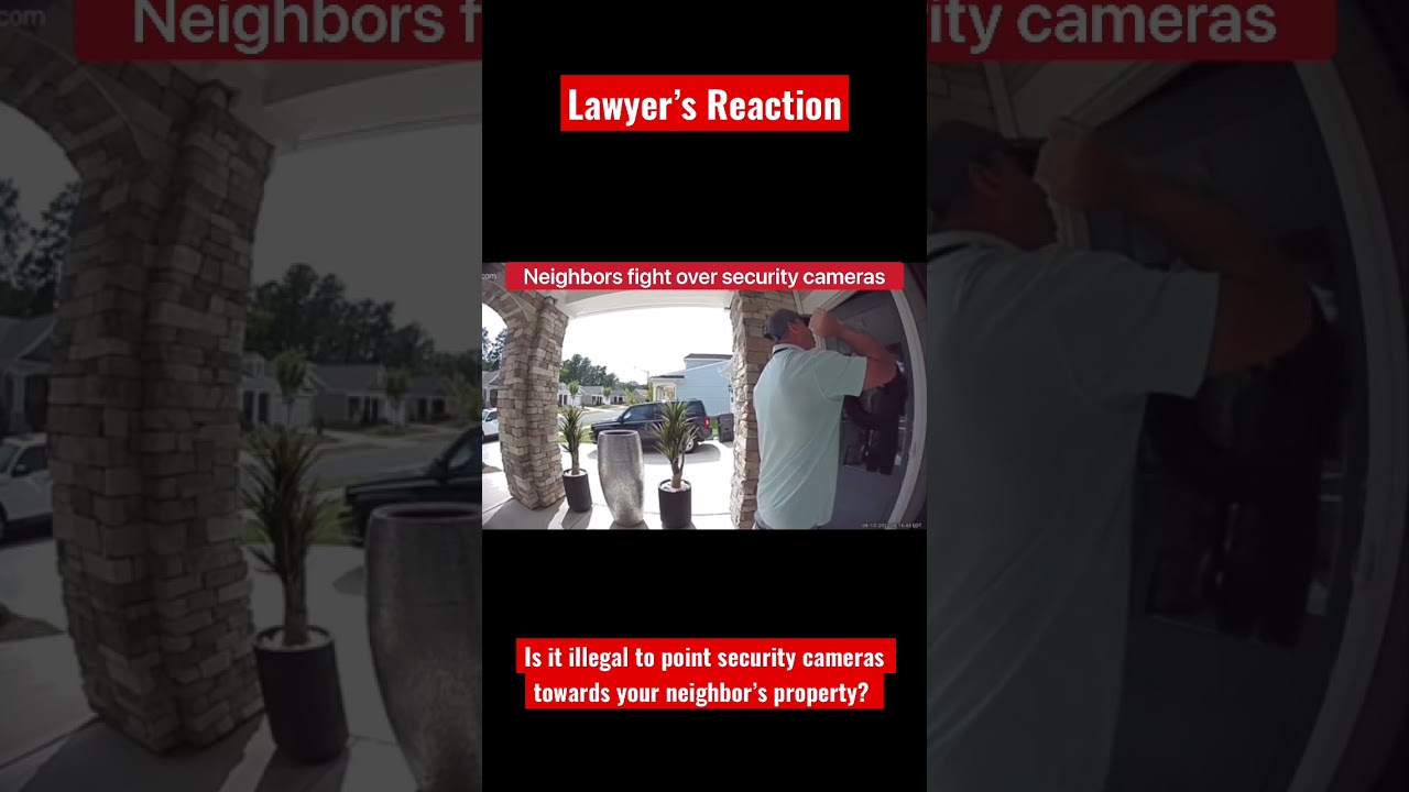 Neighbors fight over security, cameras, and privacy. Which neighbor is right? Watch! ￼