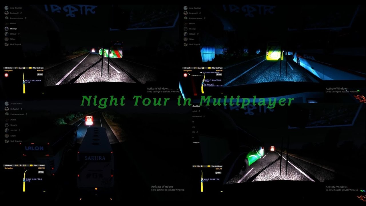 Night Drive in Multiplayer with High Speed|ETS2|MBD V6|