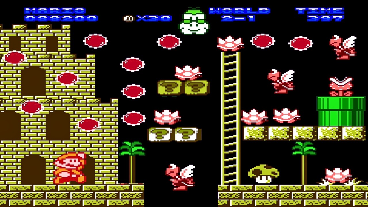 Jun Mario 2 World 2! Nes Super Mario Bros Gameplay