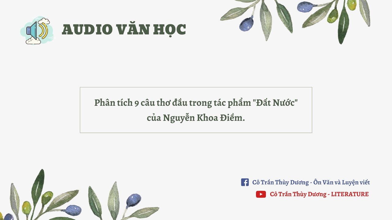 AUDIO VĂN HỌC | Phân tích 9 câu thơ đầu trong tác phẩm 