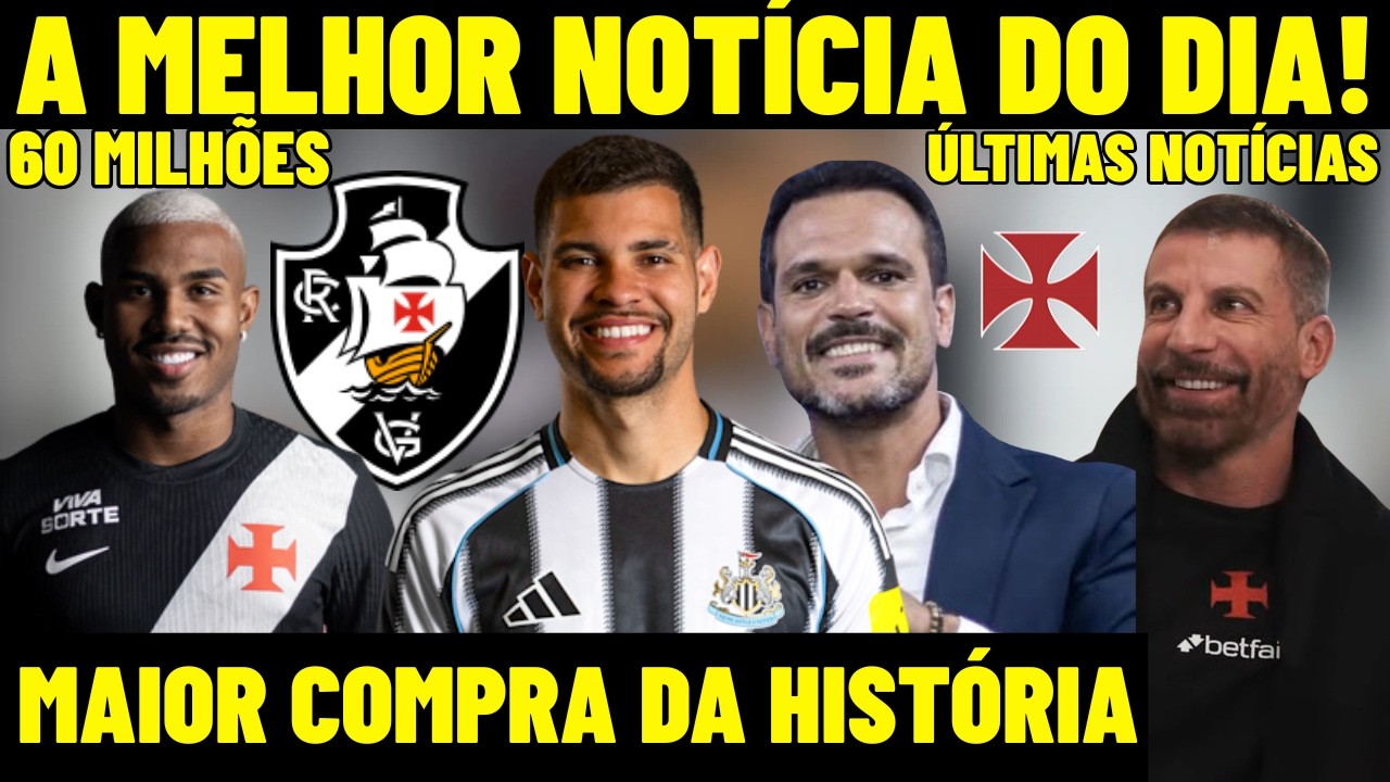 AGORA VAI! A MELHOR NOT&Iacute;CIA DO DIA NO VASCO! 60 MILH&Otilde;ES E MAIOR COMPRA DA HIST&Oacute;RIA DO CRVG! CUIABANO