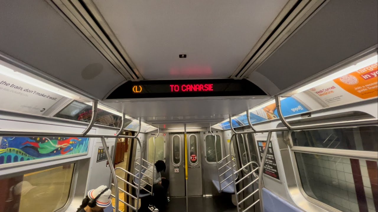 R160A-1 (L) Train from 8 Av - 14 St to Canarsie - Rockaway Pkwy