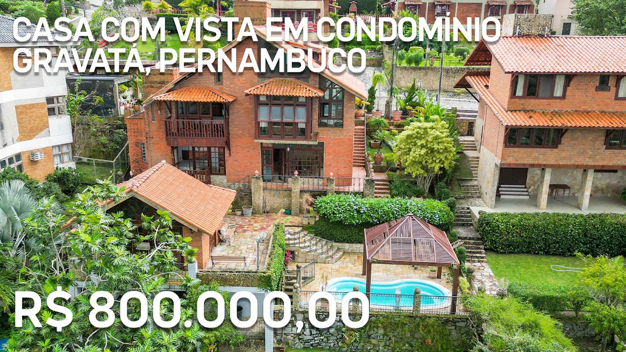 CASA EM CONDOMÍNIO COM VISTA PARA AS MONTANHAS EM GRAVATÁ
