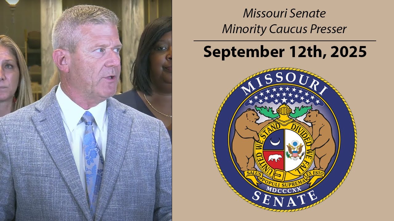 Missouri Senate Minority Caucus Press Conference from Sept. 12, 2025