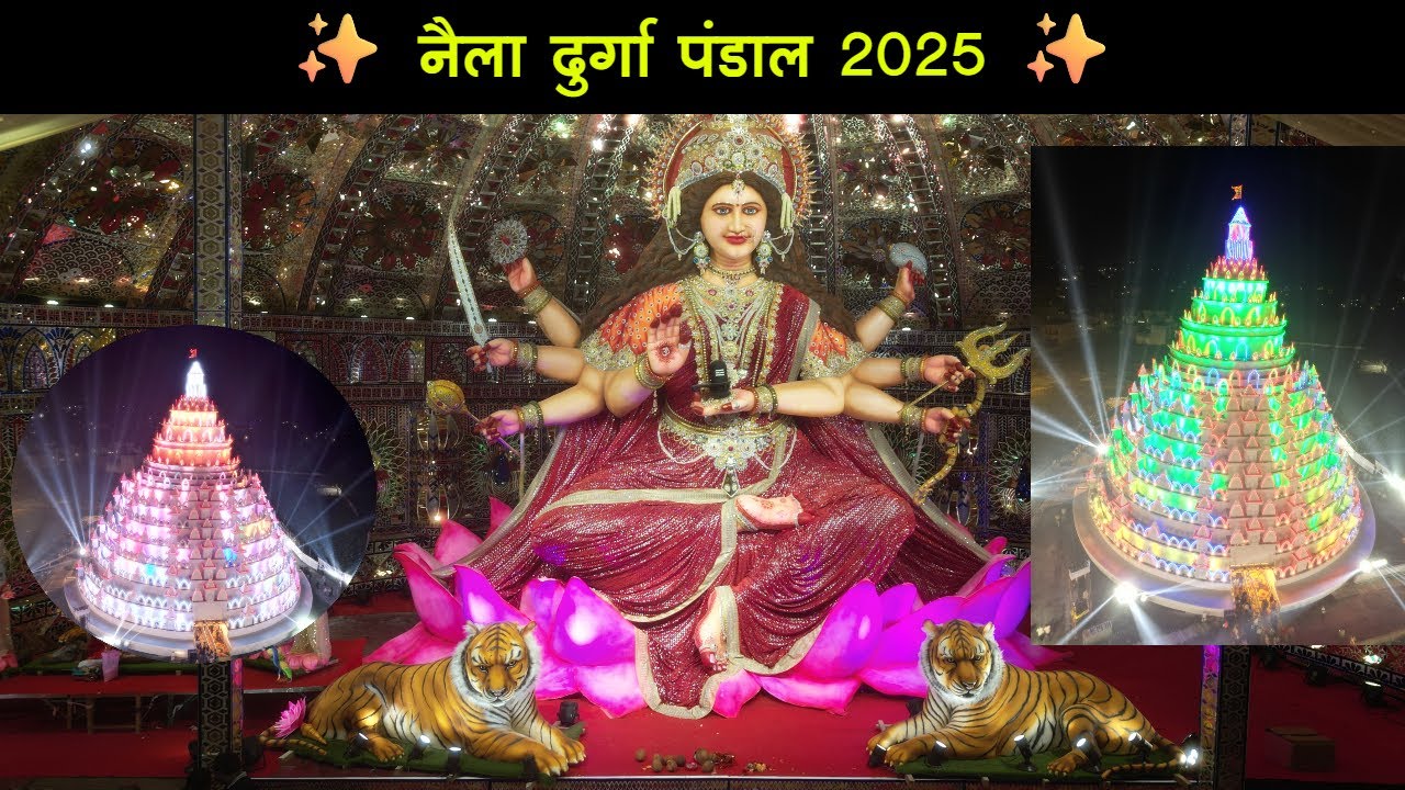 ✨ नैला दुर्गा पंडाल 2025 ✨  Naila Durga Puja Raigarh  छत्तीसगढ़ का सबसे भव्य दुर्गा पंडाल | cgrider