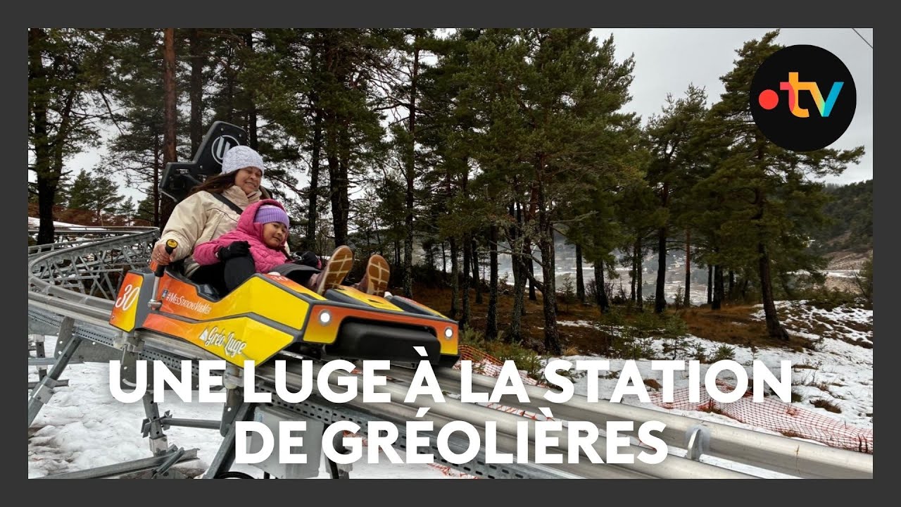 Inauguration de la Luge 4 Saisons à la station de Gréolières 1400 dans les Alpes-Maritimes