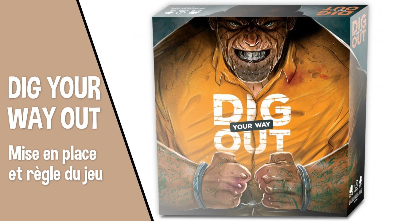 ❓🎲 [Comment... Y JOUER ?] DIG YOUR WAY OUT - Mise en place et règle du jeu