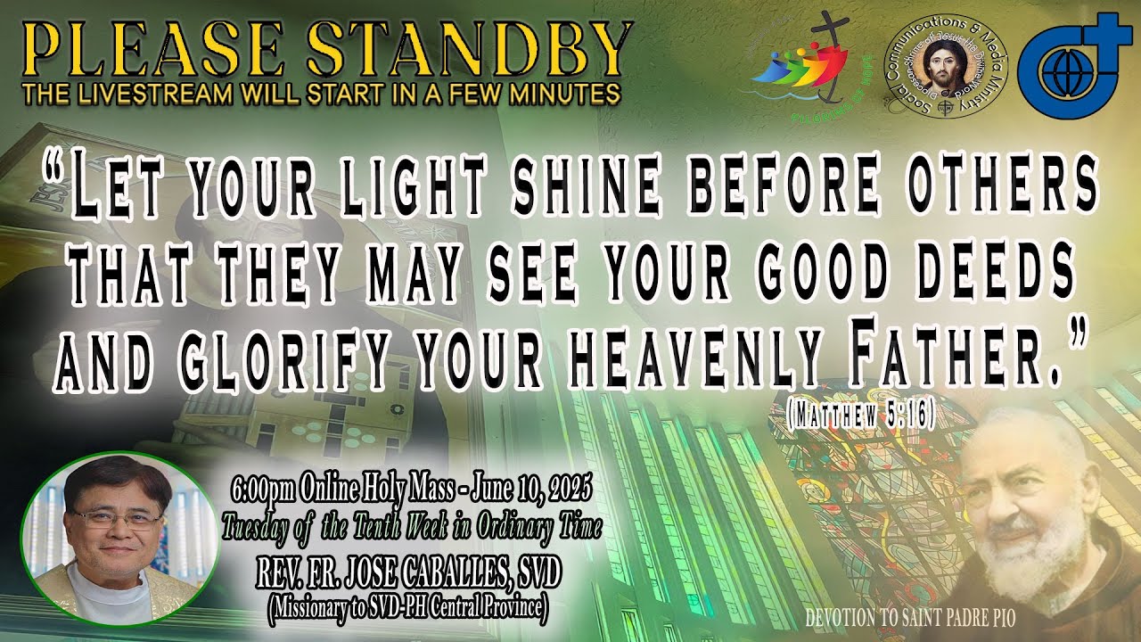 10 June 2025, 6:00pm, Tuesday | Live Now Holy Mass at the Diocesan Shrine of Jesus #OnlineMass