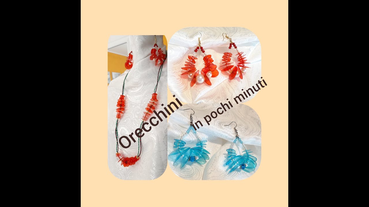 Orecchini fai da te Riciclo (bottiglie di plastica) Серьги из пластиковых бутылок!