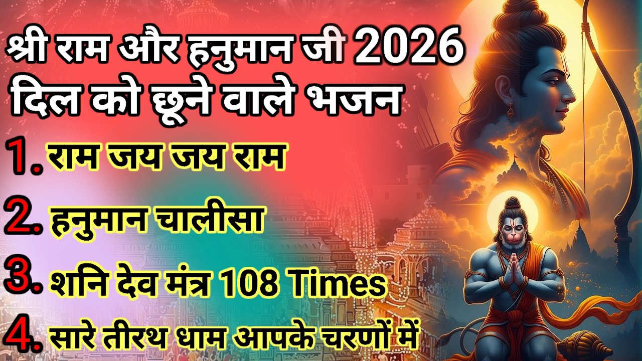 राम जी और हनुमान जी के | दिल छू लेने वाले भजन | Ram Ji And Hanuman Ji Best Bhajan 2026 