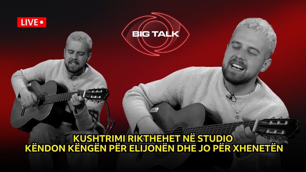 Kushtrimi rikthehet në studio/ Këndon këngën për Elijonën dhe jo për Xhenetën