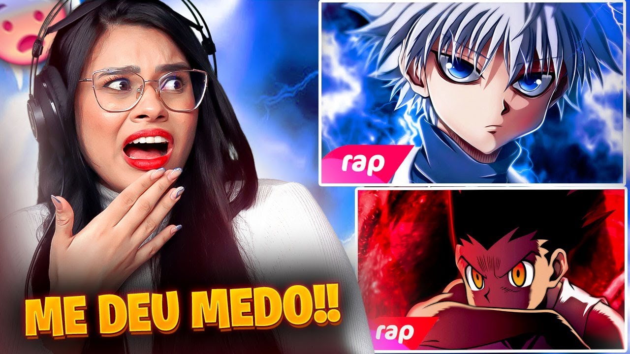PRIMEIRA VEZ VENDO Hunter x Hunter!! 😱 Rap do Killua & Rap do Gon | 7 Minutoz