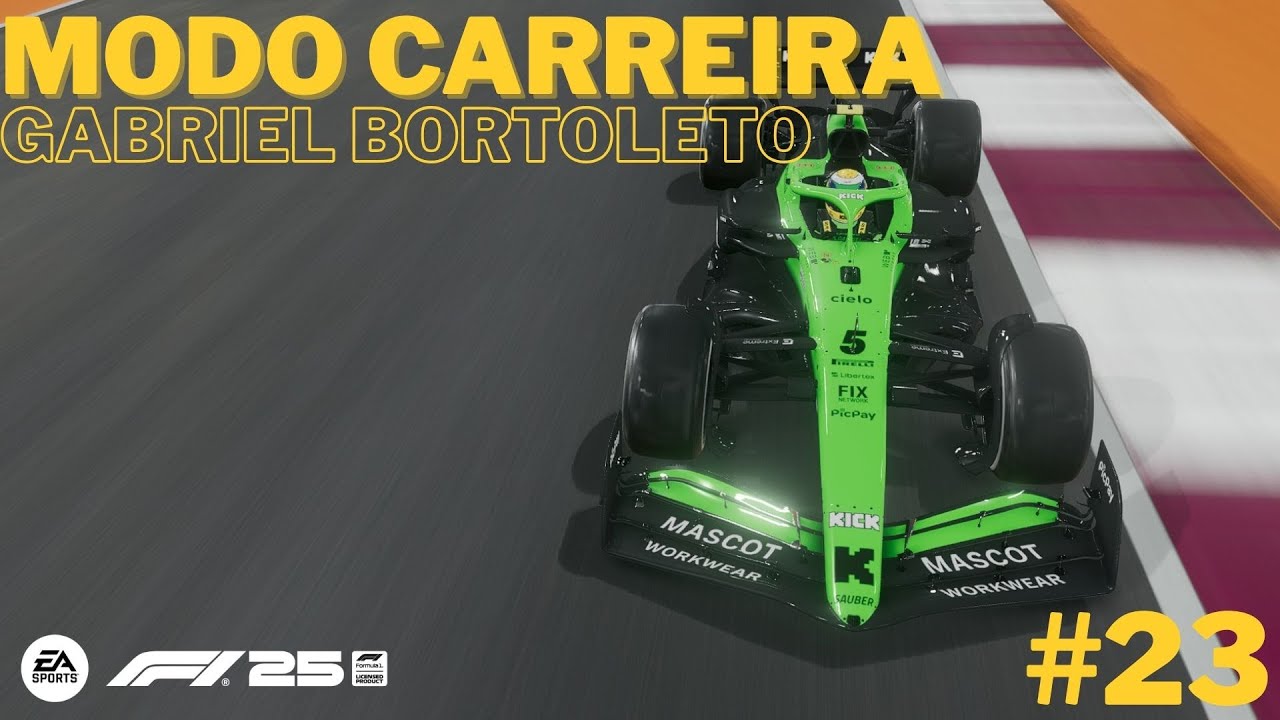 F1 25 | Carreira com Gabriel Bortoleto #23: Sobrevivendo ao calor do Catar! 🇶🇦🔥