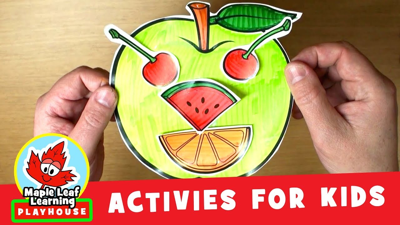 Fruit Face Activity for Kids | Maple Leaf Learning Playhouse