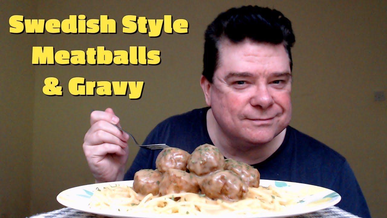 ASMR - Eating Swedish Style Meatballs & Gravy For Lunch