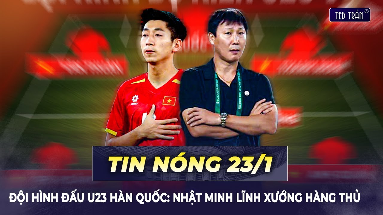 ĐỘI HÌNH RA SÂN ĐẤU U23 HÀN QUỐC: HLV KIM SANG SIK 
