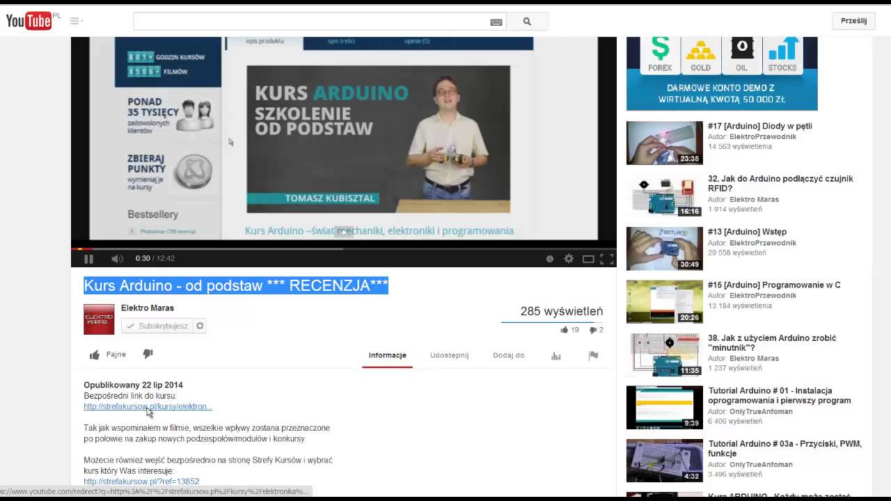 Kurs Arduino  - Rabat 20% dla subskrybent&oacute;w Elektromarasa!!! do 1 września 2014 !!!