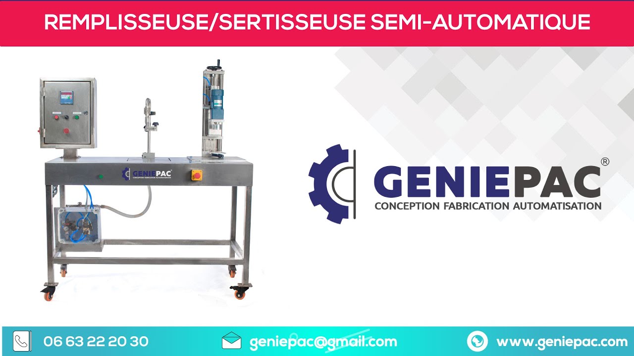 REMPLISSEUSE/SERTISSEUSE SEMI-AUTOMATIQUE