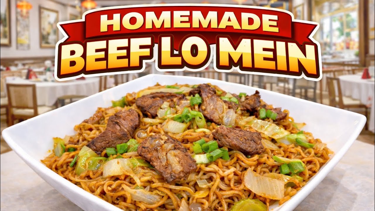 Beef Lo Mein | Flavorful Stir Fry Noodles
