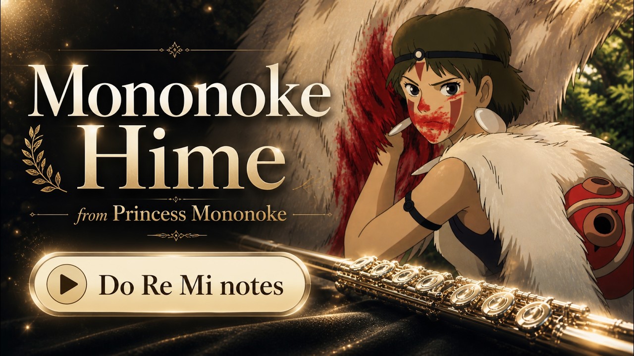 Mononoke Hime (from Princess Mononoke) Flute Tutorial