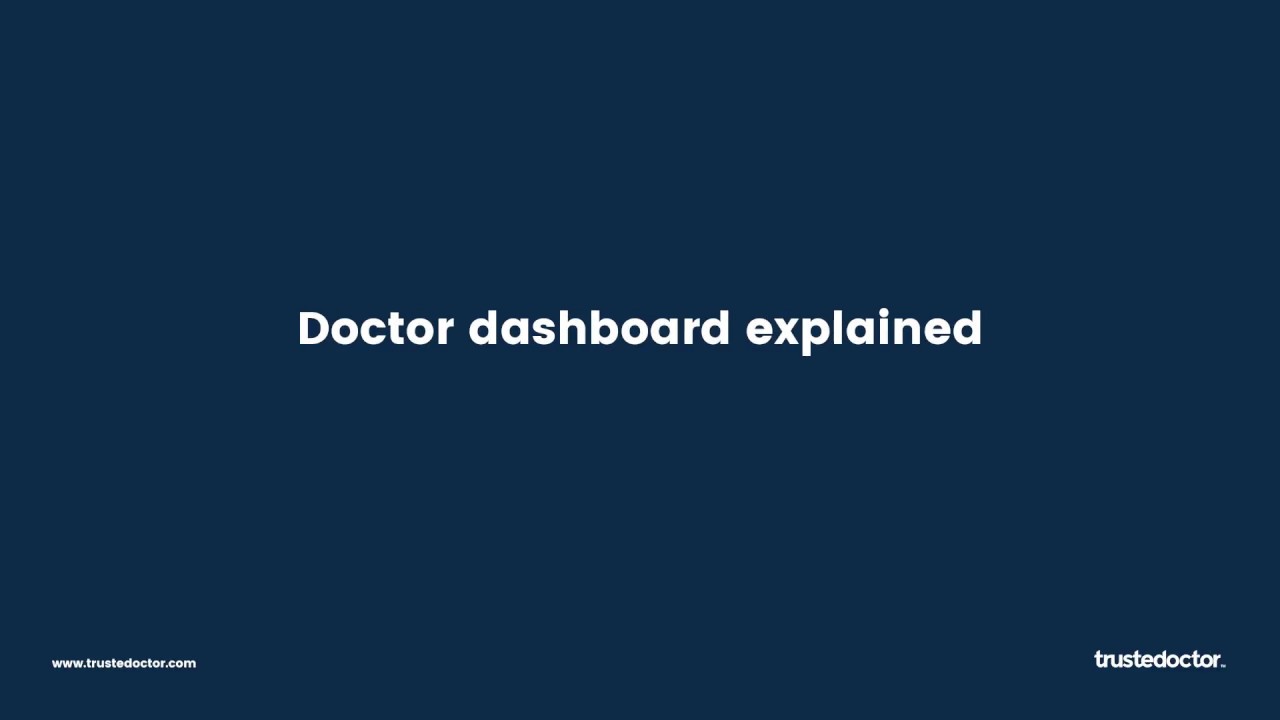 Doctor dashboard explained