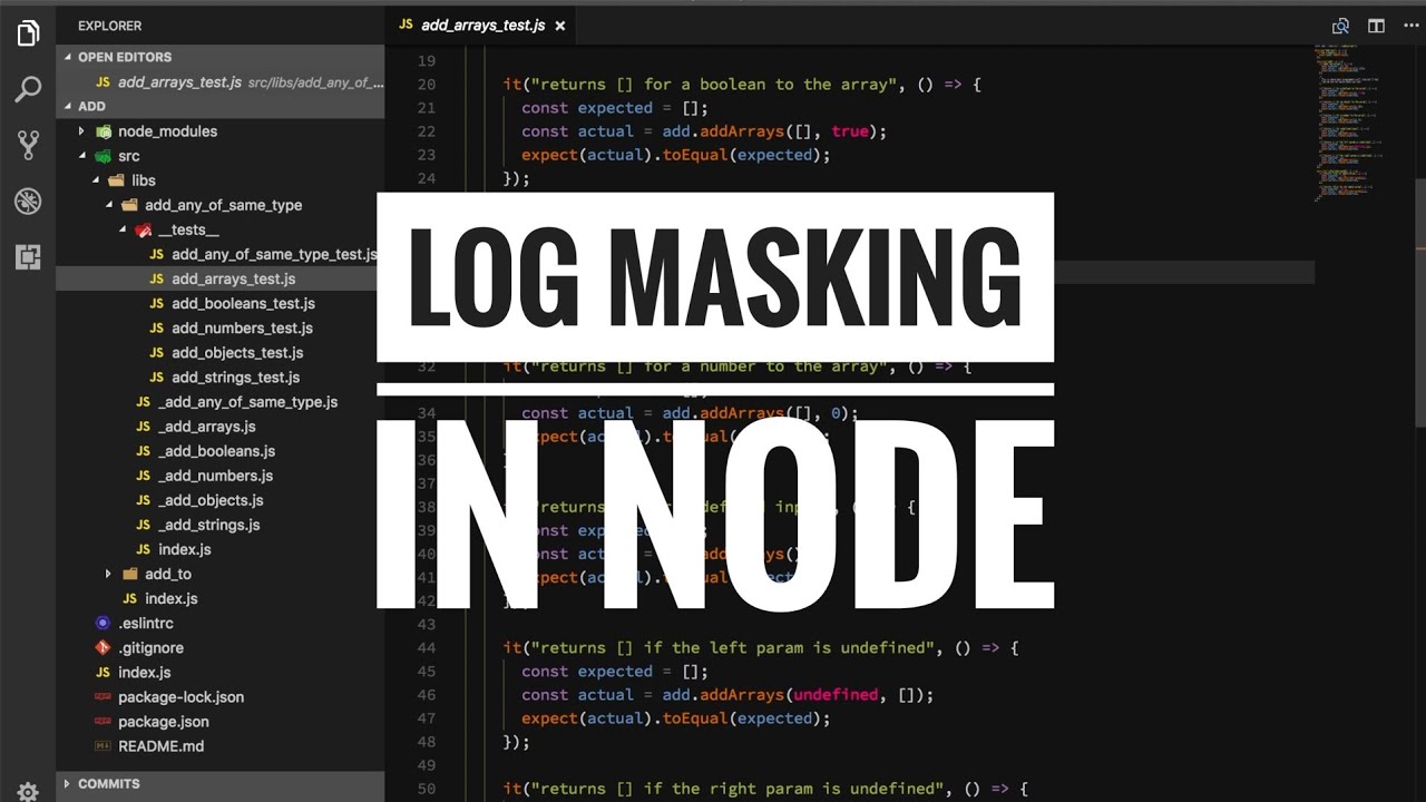 Log masking in Node