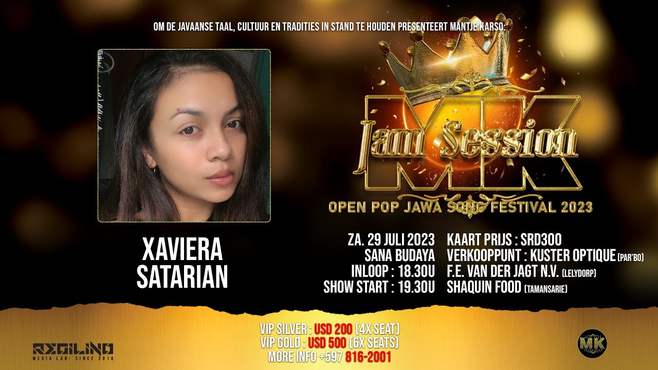 MK Jam Session open pop jawa songfestival 2023 ronde 001 - Kidjenan - Xaviera Satarian