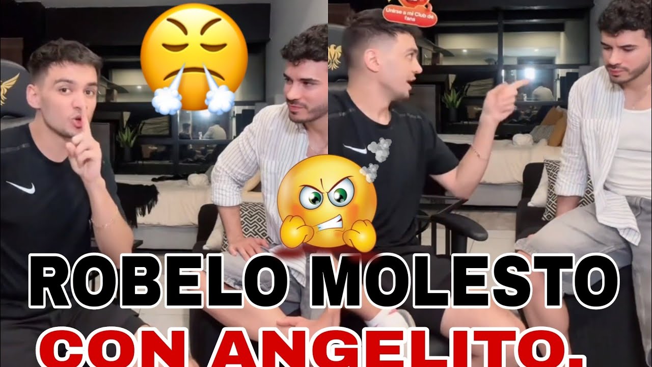 Robelo explota con angelito, por no cerrar la p&aacute;gina 😲😧#humor #angelitolive