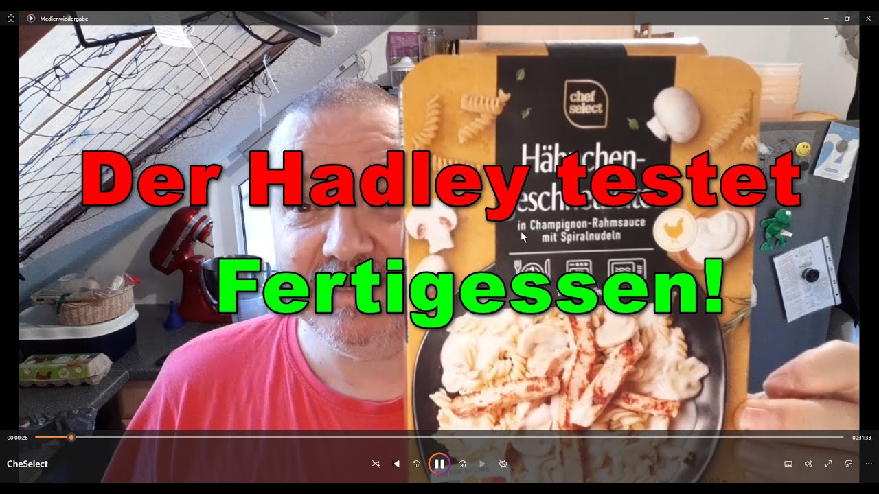 #Convenience: Chef Select - Hähnchengeschnetzeltes in Champignon-Rahmsoße mit Spiralnudeln
