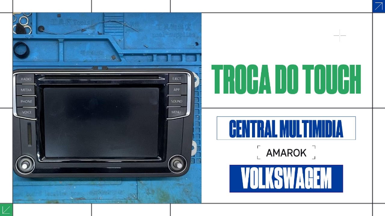Como Trocar o Touch com Defeito na Central Multimídia Volkswagem da Amarok e Outros VW! MIB II