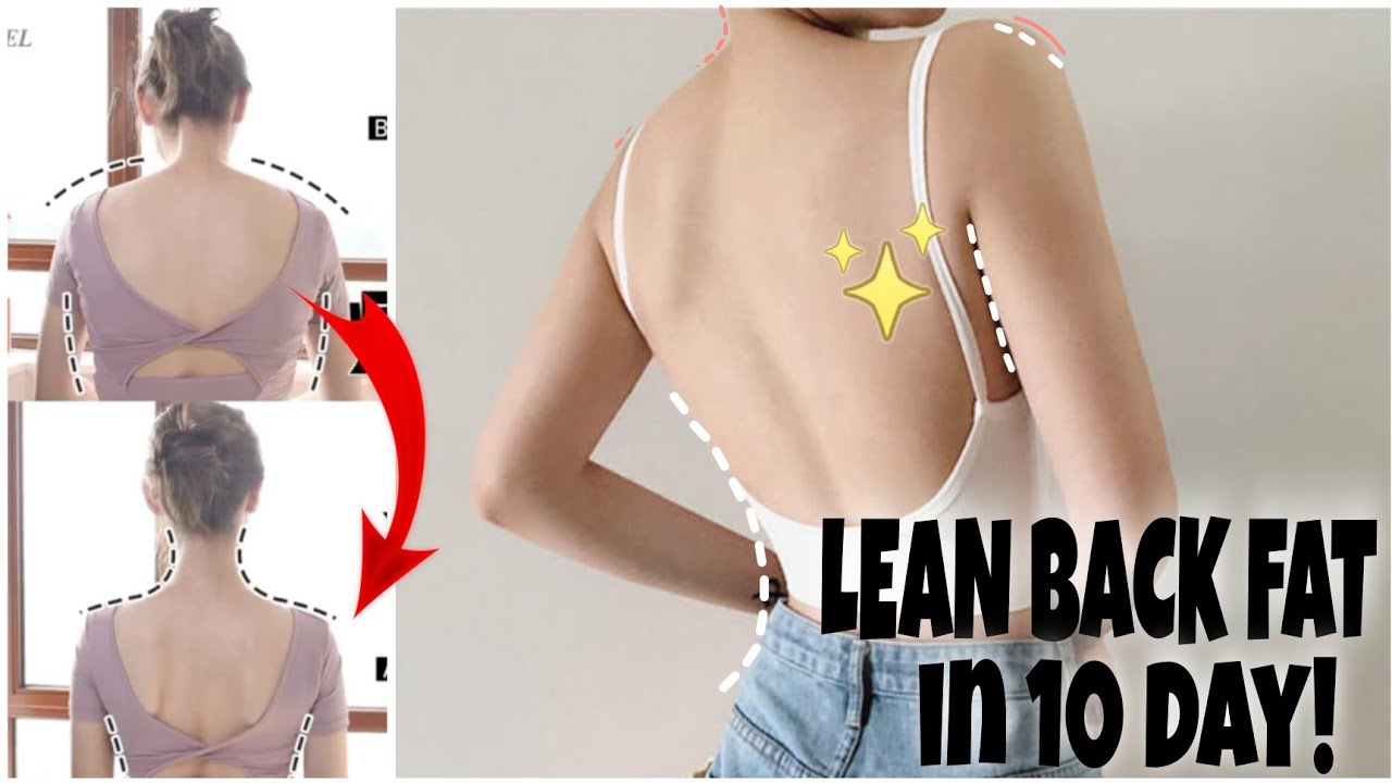 [12Min] Get rid of shoulder and back fat with 12 simple exercises at home in 10 day #12