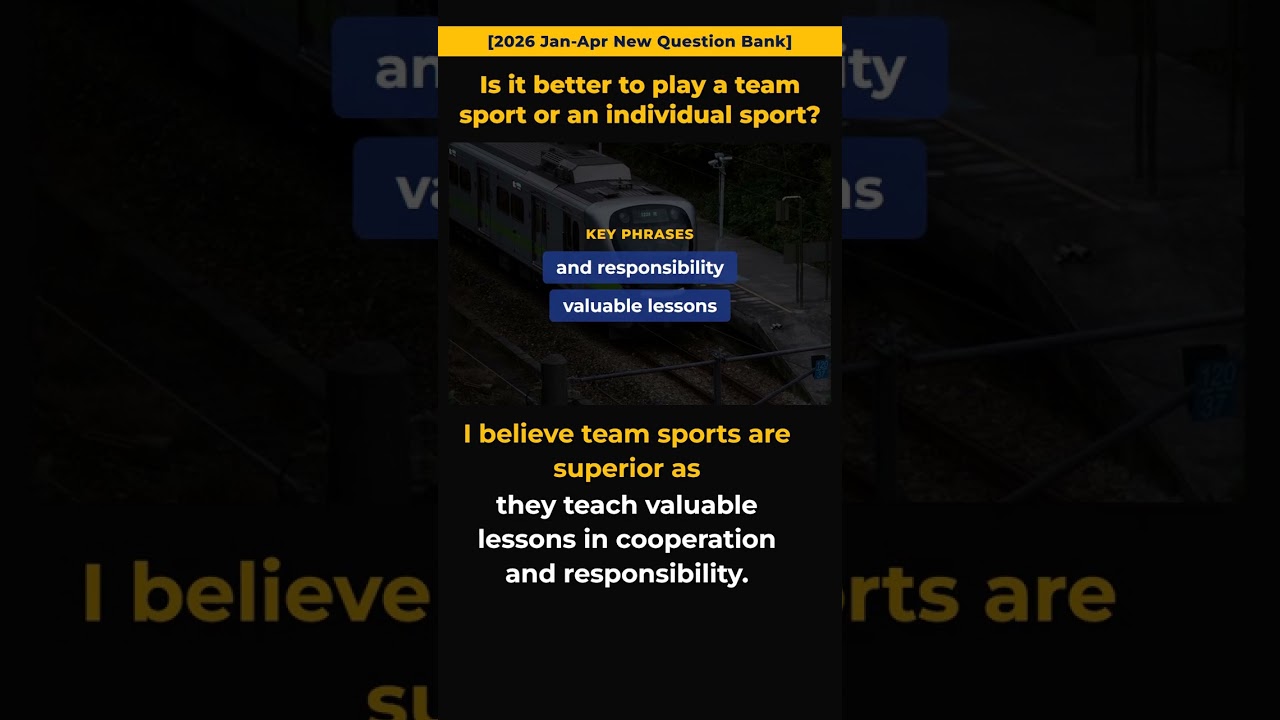 Is it better to play a team sport or an individual sport? | English Practice #Shorts