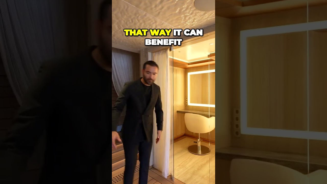 Step inside the ultimate luxury salon experience  #howtogetrich #yachtlife #megayacht #luxuryboat