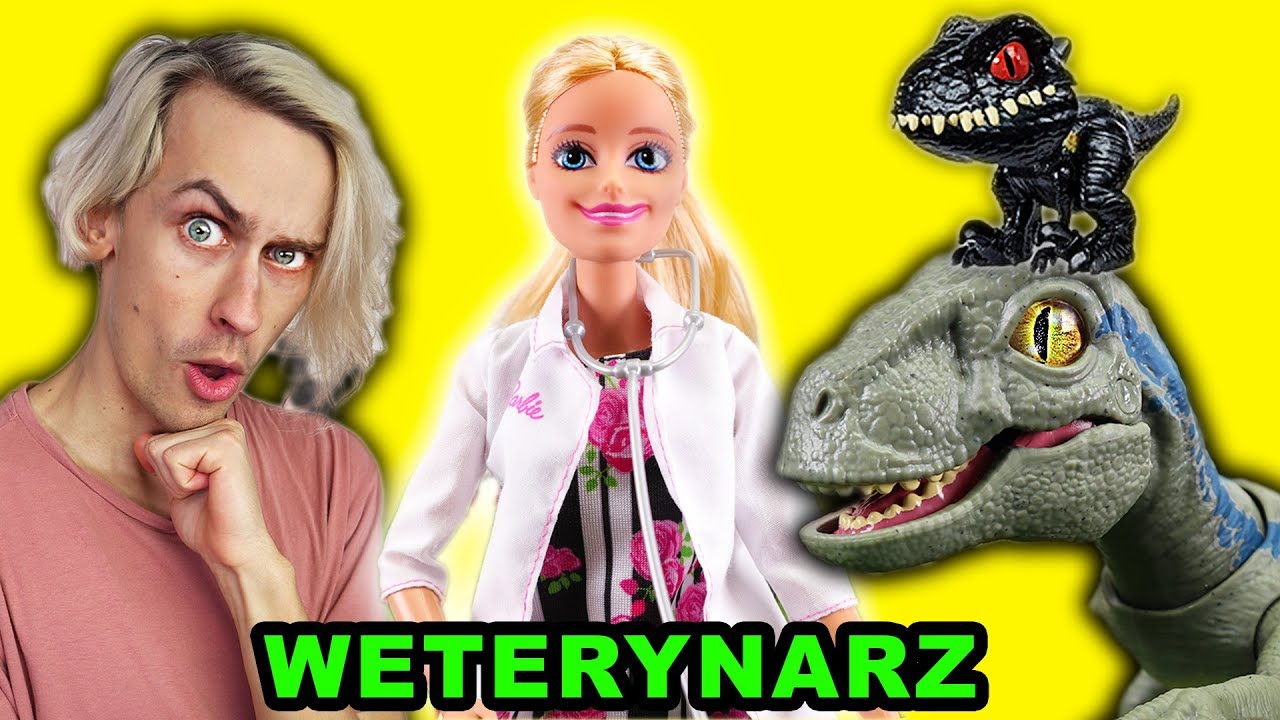 🦕 DINOZAURY u BARBIE WETERYNARZ 👩&zwj;⚕️ NA RATUNEK 112 🚑 Jurassic World | Paweł Malinowski
