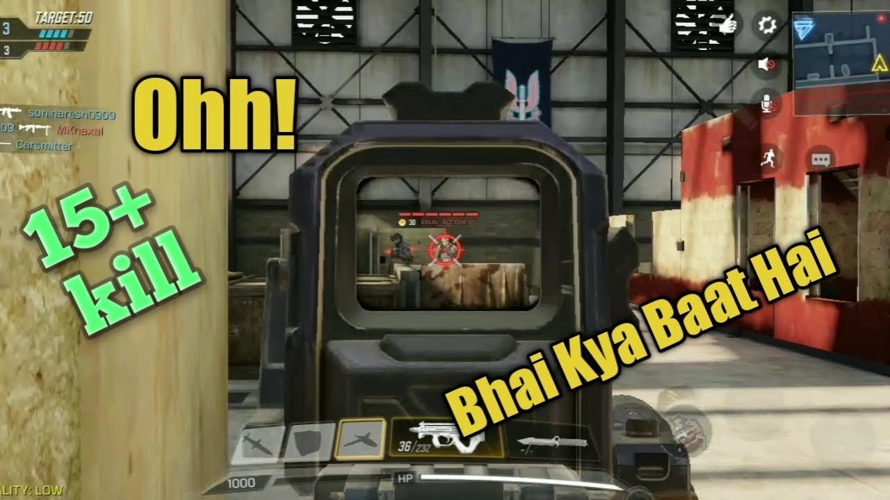 15+Kill In Multiplayer Match| Cod Mobile Gameplay | 2019 By GLISTER GAMING