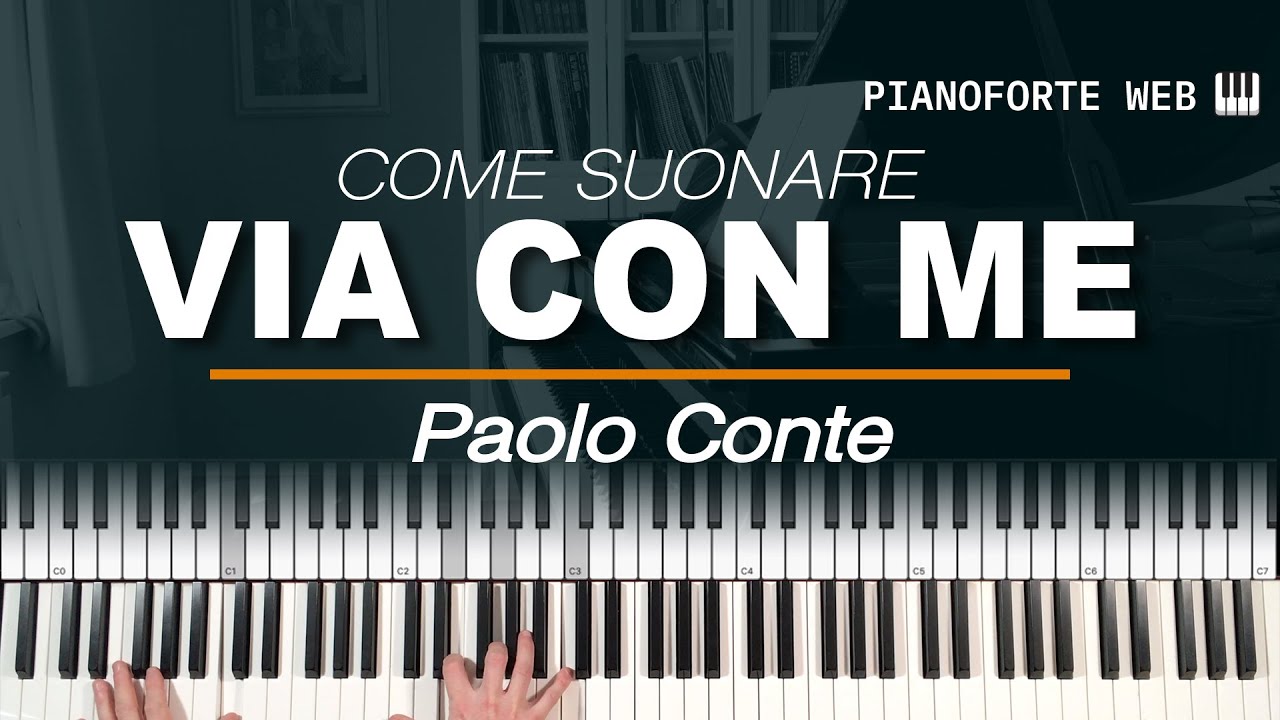 Come suonare Via Con Me -  Paolo Conte (Tutorial Pianoforte)
