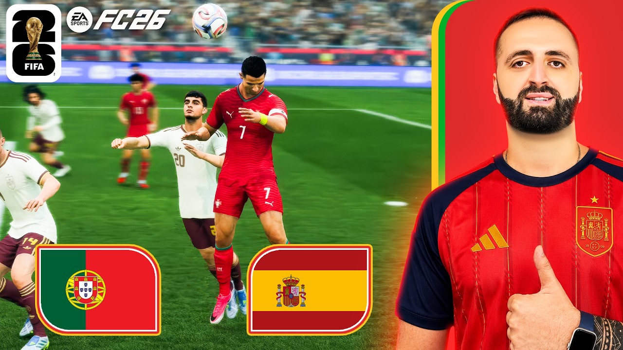 FC 26 პორტუგალია vs ესპანეთი - რა მოხდება სინამდვილეში🔥მსოფლიო ჩემპიონატი მერვედფინალი 🏆🔥