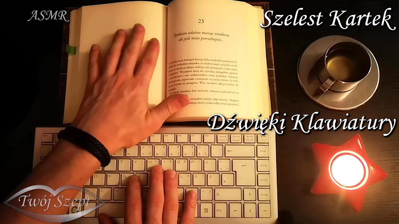 {ASMR} Odprężające Pisanie na Klawiaturze ⌨️ Szelest Kartek, Dźwięki Klawiatury 📖 No Talking