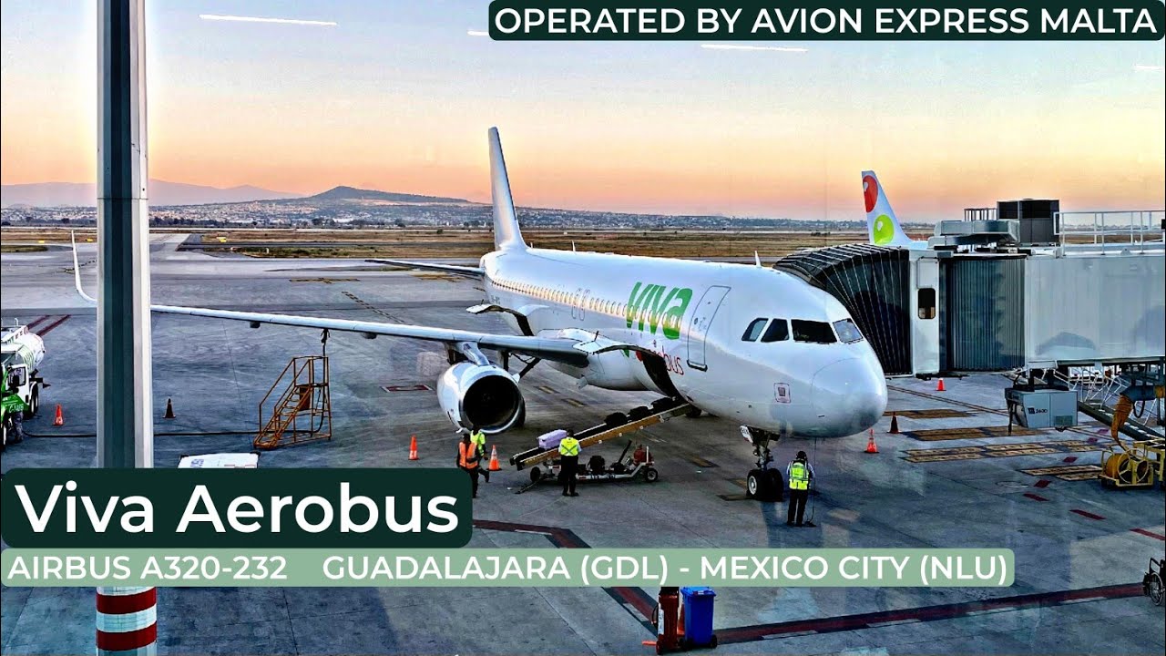 VIVA AEROBUS Airbus A320 | Guadalajara (GDL) - Mexico City AIFA (NLU) | [FLIGHT REPORT] Economy