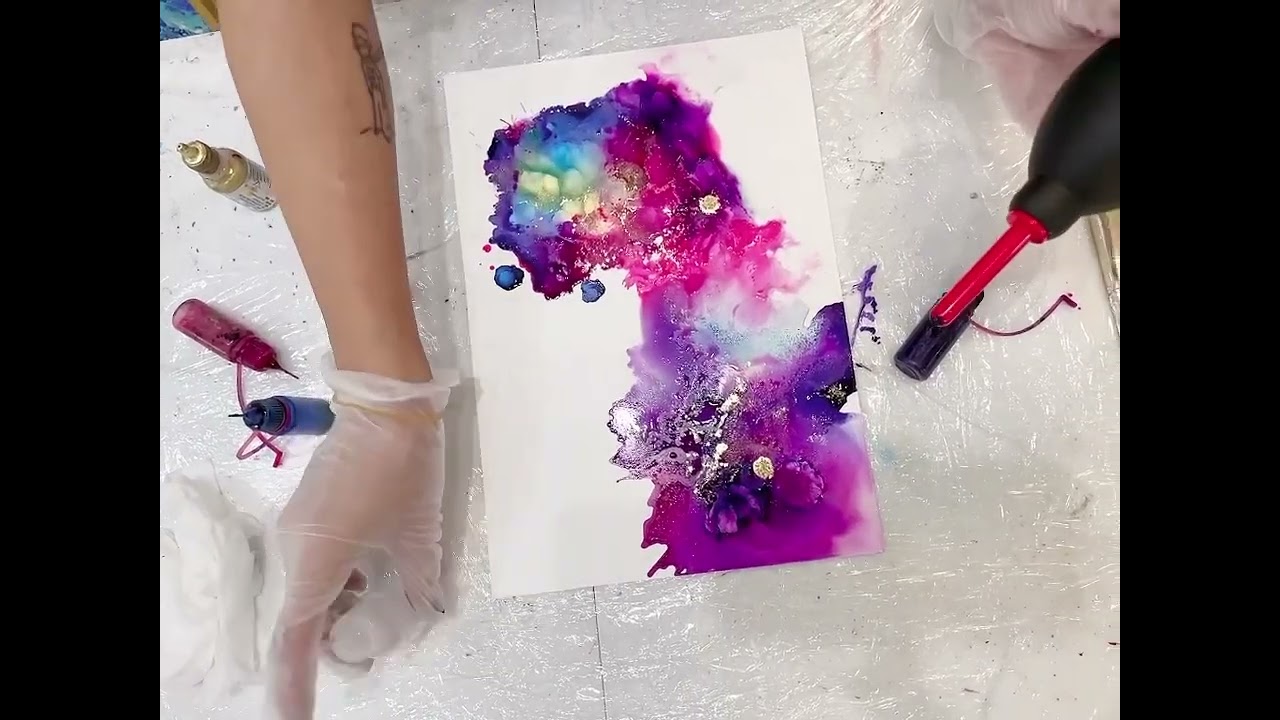 Paint paint space 酒精墨水畫教學