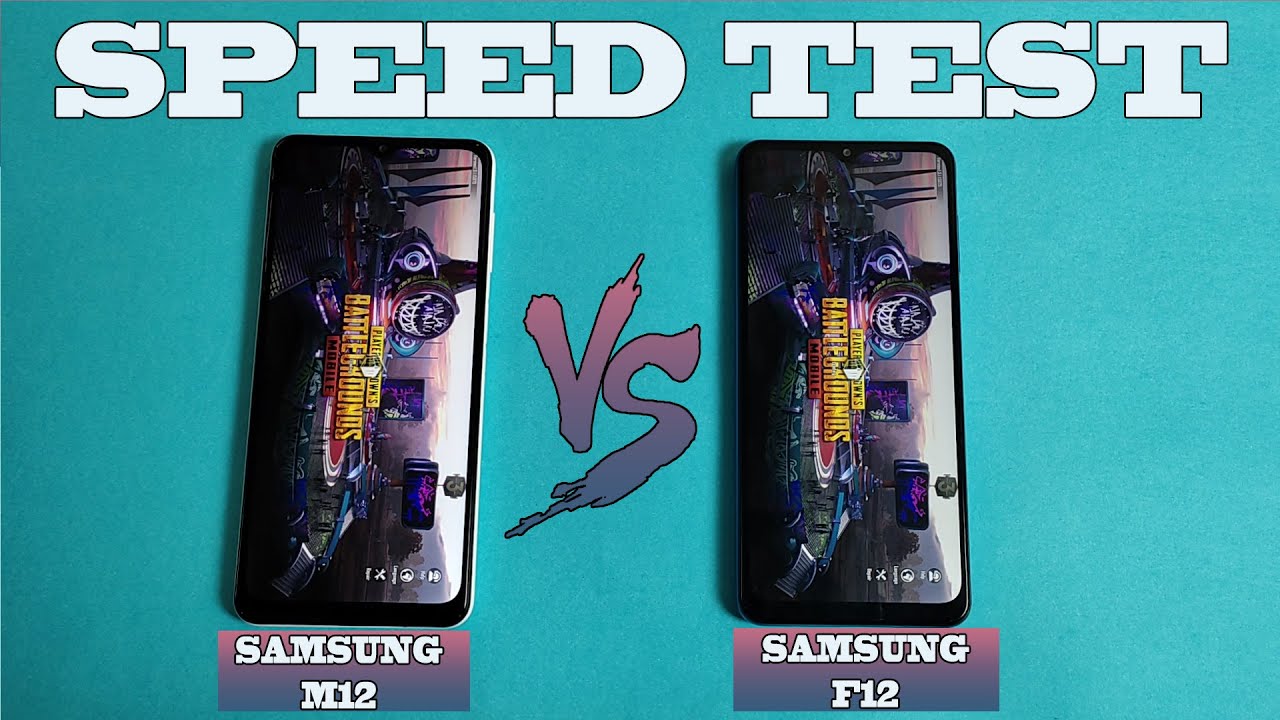 SAMSUNG F12 vs SAMSUNG M12 SPEED TEST