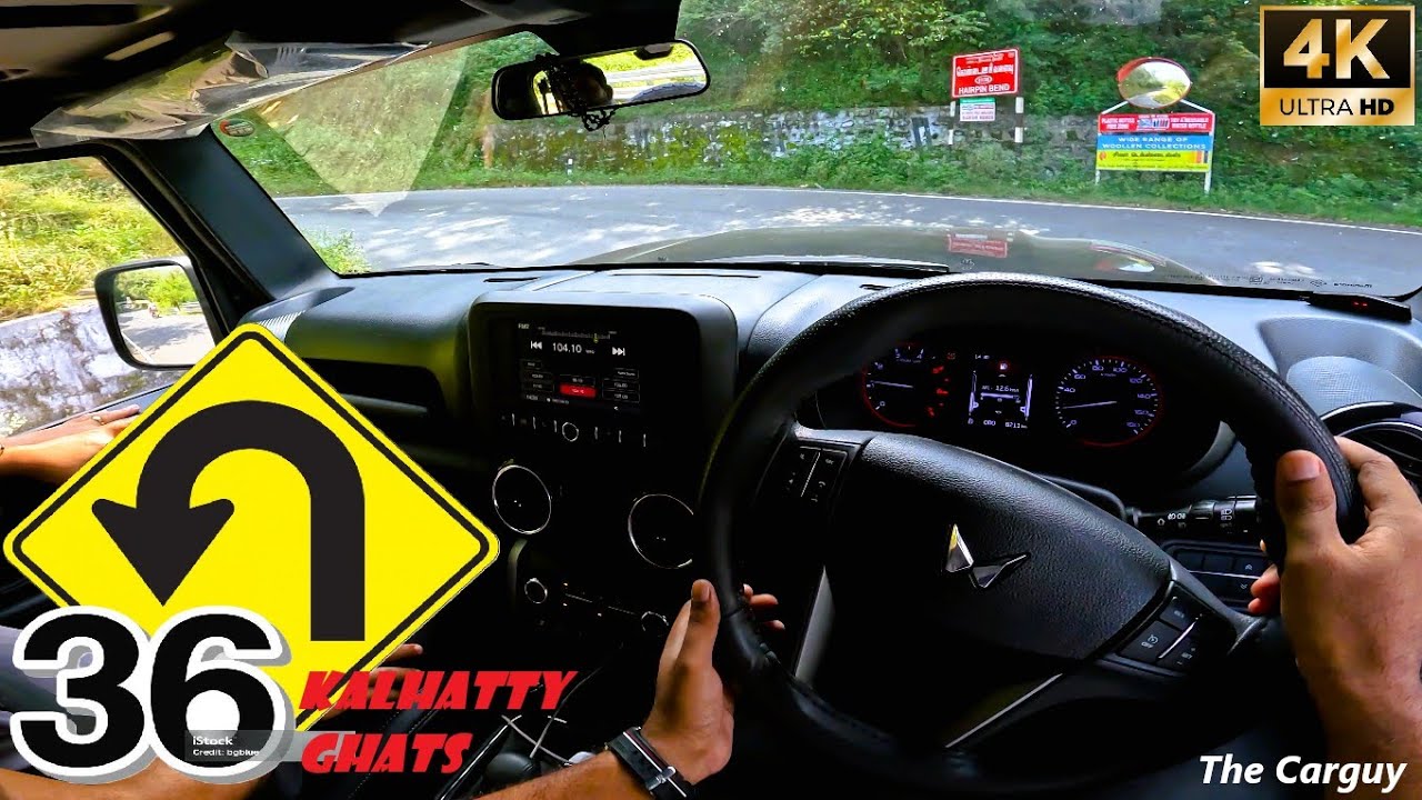 Mahindra Thar 2023 model 4x4 POV Drive | 2.2L MHawk Diesel | ASMR | The Carguy  | 4K | #100 |