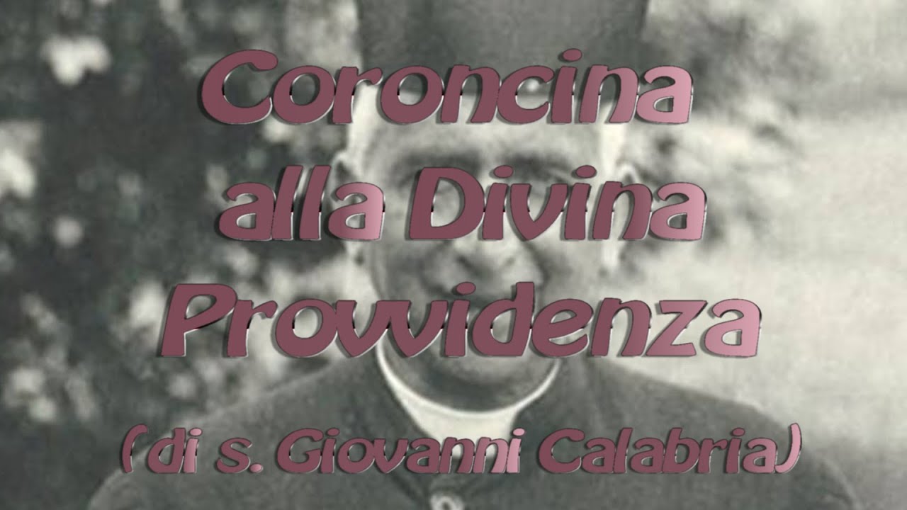 Coroncina alla Divina Provvidenza di S. Giovanni Calabria